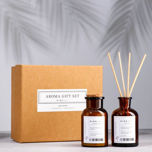 Набор подарочный: диффузор 120 мл, свеча ароматическая, 120 гр, можжевельник. лаванда - Simaland фото 5