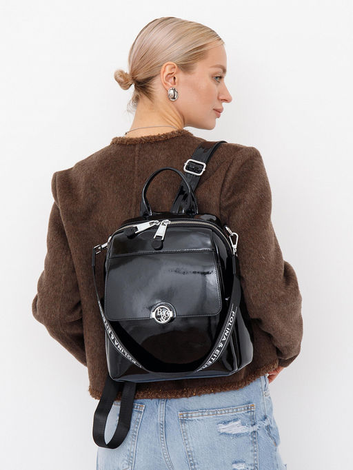 Рюкзак 21023-8 black Polina&Eiterou