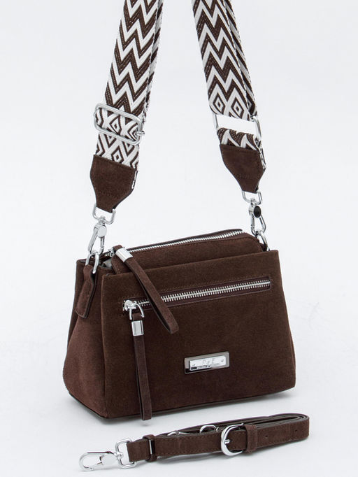 Сумка женская кожаная 1024CF coffee Polina&Eiterou в Новосибирске