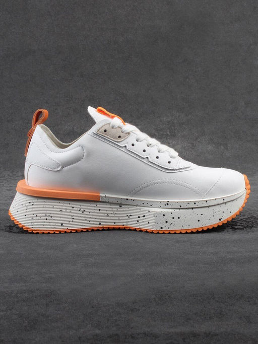 04-S77-42 WHITE Кроссовки женские (натуральная кожа) - Фабричный китай фото 7