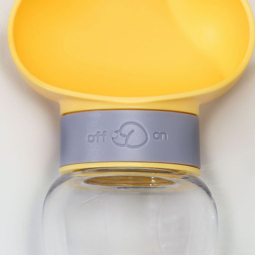 Поилка прогулочная 345 мл, жёлтая - Пижон фото 4