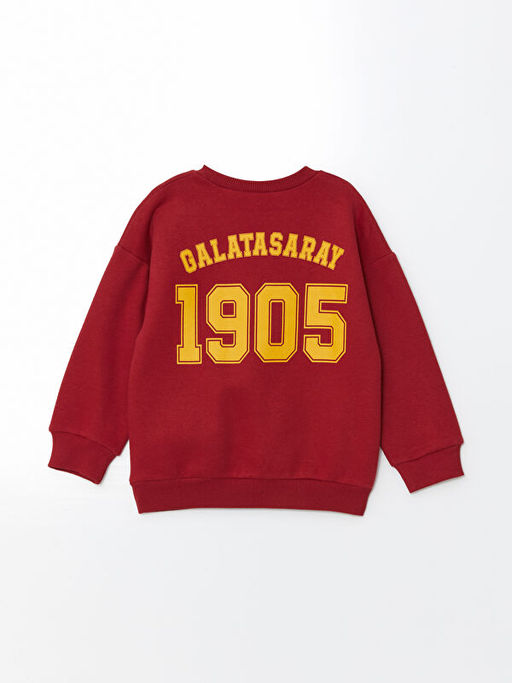 Bisiklet Yaka Galatasaray Bask?l? Erkek Bebek Sweatshirt - Waikiki фото 2