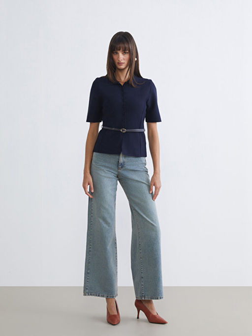 Beli Kemerli Kad?n Triko H?rka