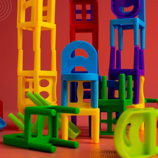 Настольная игра На 4 ногах, большая версия, 70 стульев - Лас играс kids фото 6