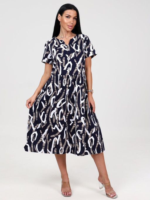 750 ЖЕНСКОЕ ПЛАТЬЕ (Темно-синий)