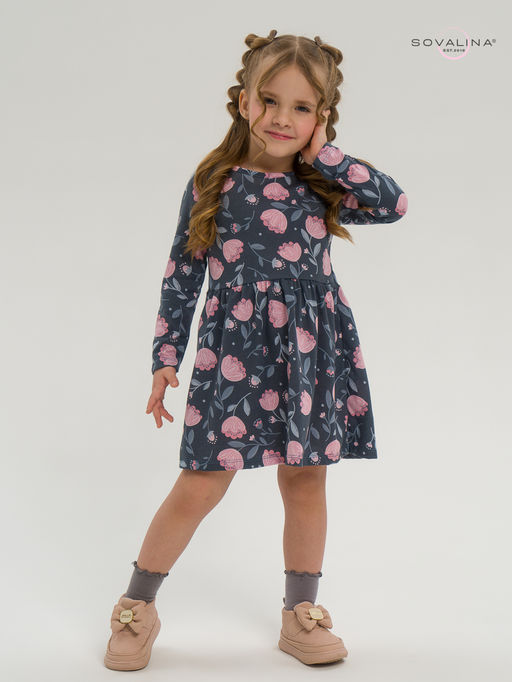 Платье Эля тюльпаны в дымке - Sovalina фото 11