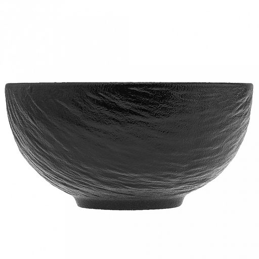 Шунгит 3D Салатник фарфоровый 300мл, д11,4х5,5см, черный, глянцевая глазурь, рельефный декор (Китай) - Домашняя мода фото 3