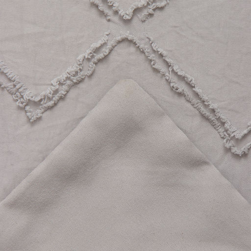 Постельное бельё Евро Тафтинг орнамент 200?217 см,230?240 см,50?70 см-2 шт., серое, 110 г/м? - Lovelife фото 4