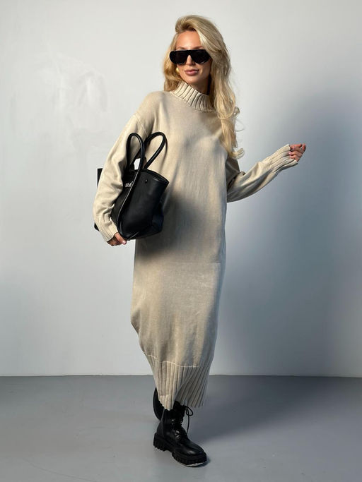 Платье #КТ243, бежевый - Dommod фото 8