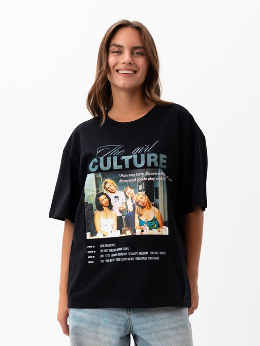 Футболка женская MIST Culture, размер 42, чёрная