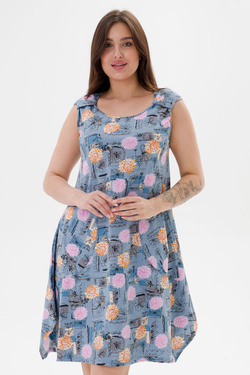 Платье женское из кулирки Кэтрин астра - Амадэль фото 6