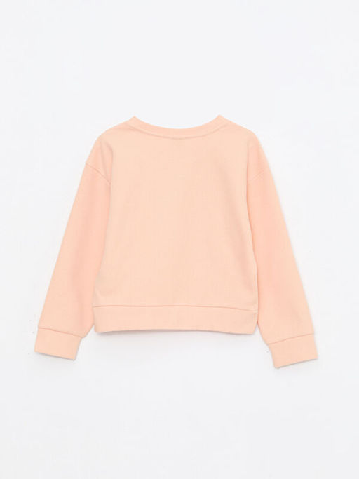 Bisiklet Yaka Nak??l? Uzun Kollu K?z ?ocuk Sweatshirt - Waikiki фото 2