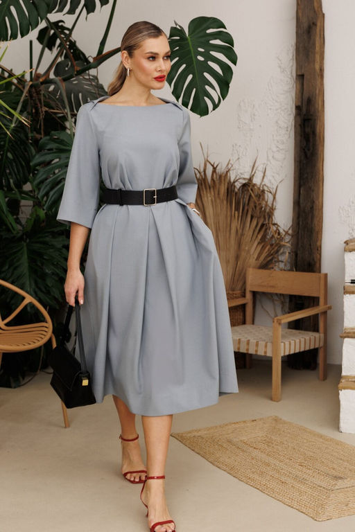 Платье Anastasia 1108.4 светло-серый  фото 2
