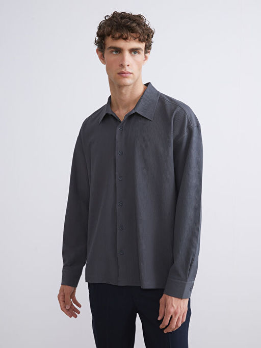 Regular Fit Uzun Kollu Arm?rl? Erkek G?mlek