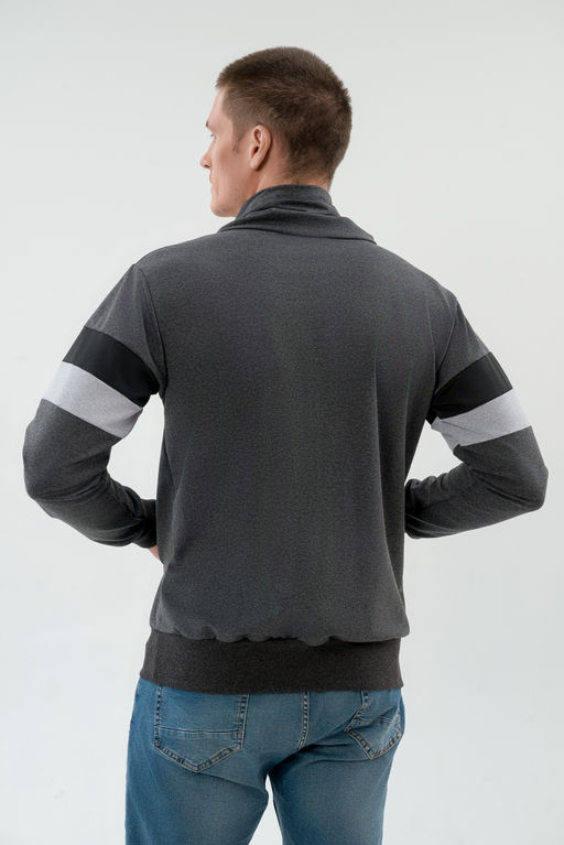 Толстовка мужская из футера Оскар темно-серый - Амадэль фото 7