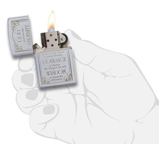 Зажигалка ZIPPO Молитва о безмятежности | Serenity Prayer 28458  фото 4