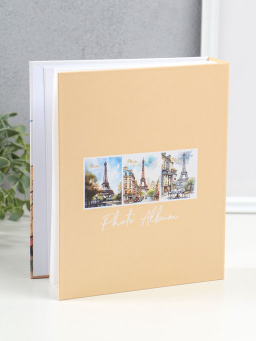 Фотоальбом на 80 фото 10×15 см «Улочка у Эйфелевой башни», в коробке, 5×19×22.8 см
