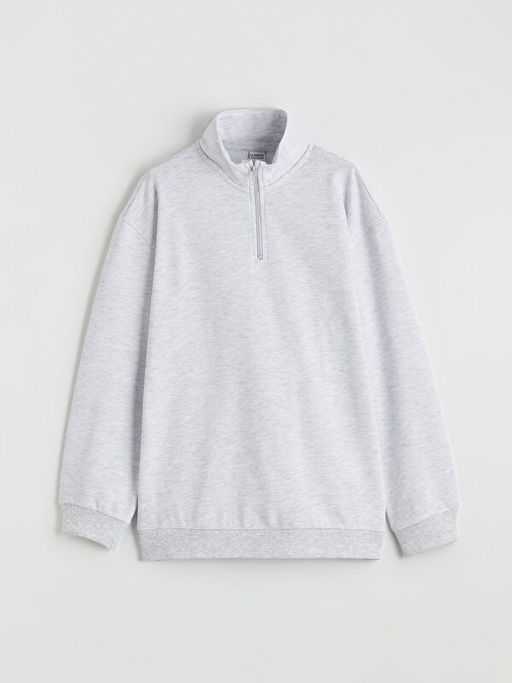 Dik Yaka Erkek ?ocuk Sweatshirt