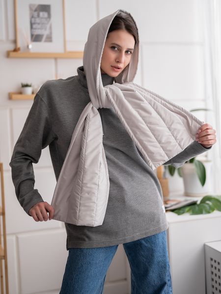 Шарф светло-серый - Yollochka фото 5