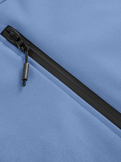 Парка спортивная женская с капюшоном softshell синего цвета 9568S - Mtforce фото 25