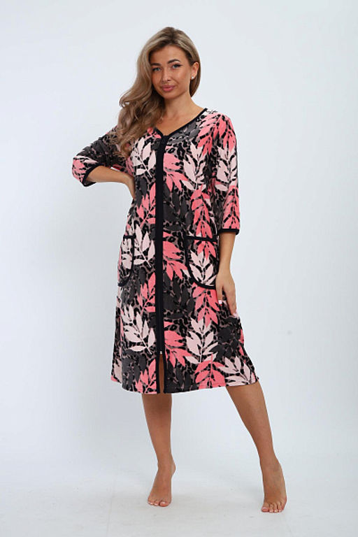 Халат велюровый на молнии (941-6) - Плиона фото 73