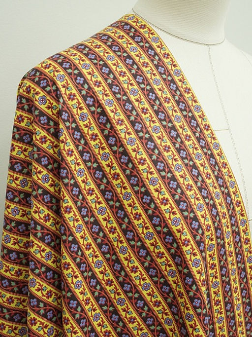 Перкаль Цветущие полоски, ГОСТ, ш.1.5м, хлопок-100%, 125гр/м.кв - Купава фото 3