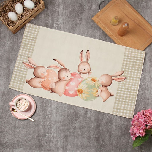 Полотенце Этель Зайчата 40х73см, 100% хл, саржа 190 г/м2  фото 5