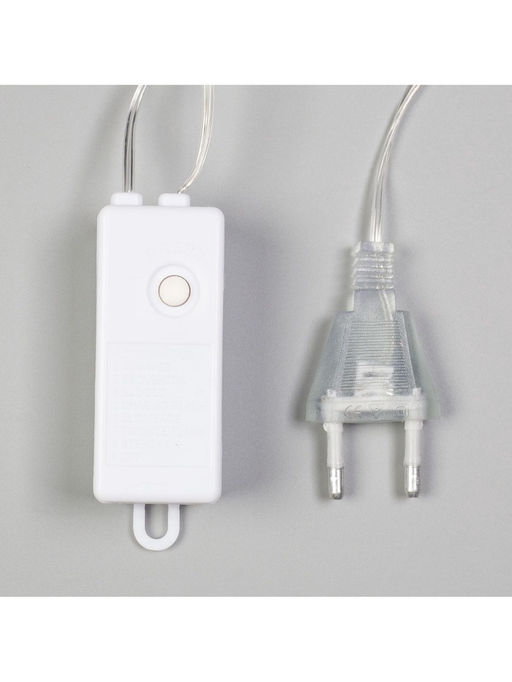 Гирлянда Нить 3 м с насадками Лампа, IP20, прозрачная нить, 80 LED, свечение тёплое белое, 8 режимов, 220 В - Luazon lighting фото 10