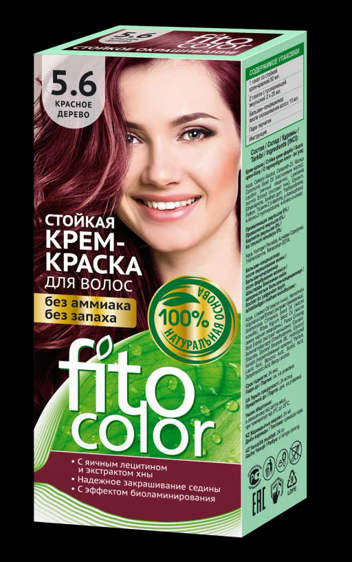 ФК /4827/ Стойкая Крем-Краска д/в "Fitocolor", 5.6 Красное Дерево (115мл). 20