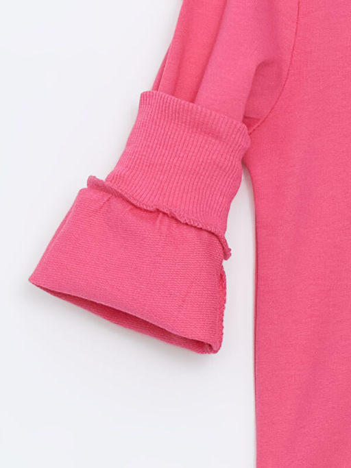 Bisiklet Yaka Bask?l? K?z Bebek Sweatshirt - Waikiki фото 2