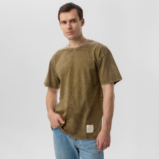 Футболка мужская MIST из вареного хлопка, зеленый, р-р XL