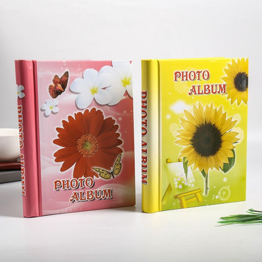 Фотоальбом магнитный на 20 листов Цветы, МИКС