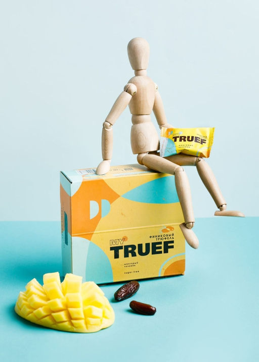 Трюфель финиковый Мy Truef манговый чизкейк, 360 г | шоу-бокс  24 конфеты