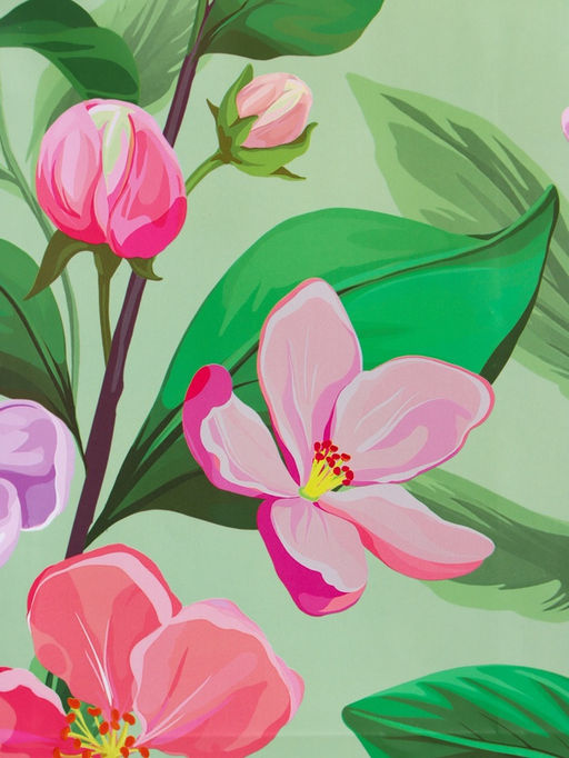 Пакет подарочный ламинированный «Весеннее признание», зелёный, 26×12×32 см