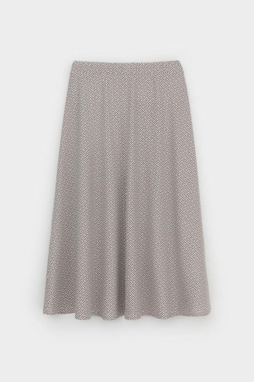 ЕВТ 7029/перламутровое облако,3Д квадраты юбка жен