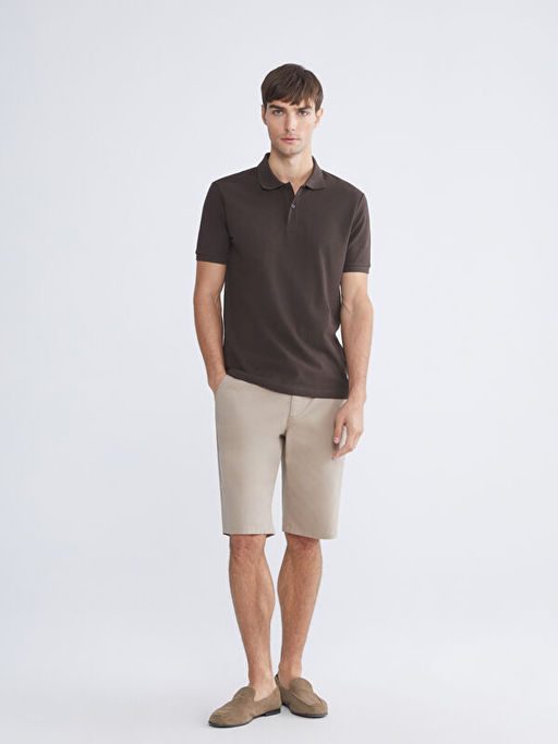 Polo Yaka K?sa Kollu Pike Erkek Ti??rt