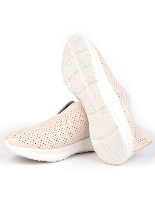 03-YD19-2D LT. PINK Полуботинки спортивные женские (натуральная кожа)