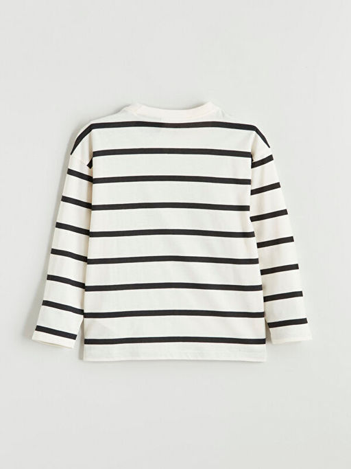 Bisiklet Yaka Bask?l? Erkek ?ocuk Ti??rt