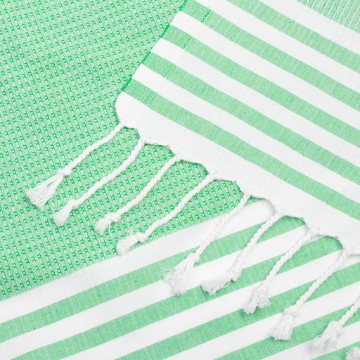Пештемаль для пляжа, бани, сауны Waffle 100х180 см, салатовый - Lovelife фото 4