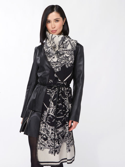 в составе ШЕСТЬ и КАШЕМИР Большой, мягкий, теплый однотонный двусторонний палантин - Tantino фото 19