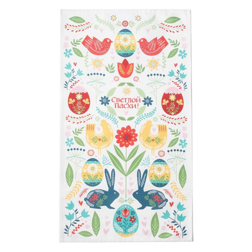 Полотенце Пасхальная скандинавия 40х73 см, 100% хл, саржа 190 гр/м2 - Этель фото 3