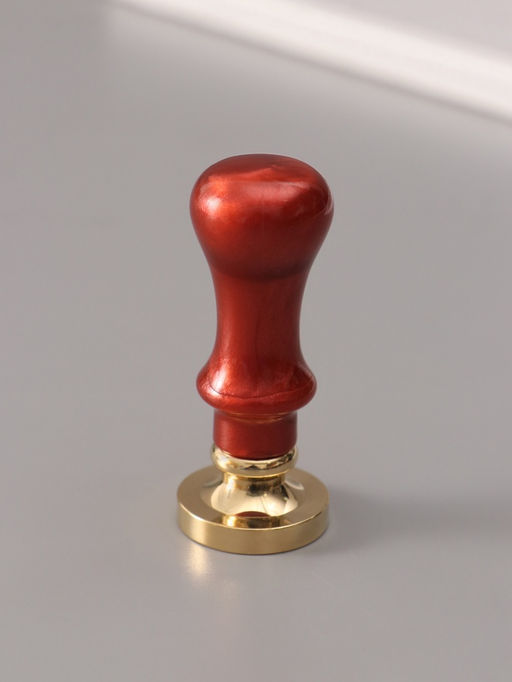 Печать для сургуча с пластиковой ручкой «Венок с буквой T», 2.5×2.5×6.3 см