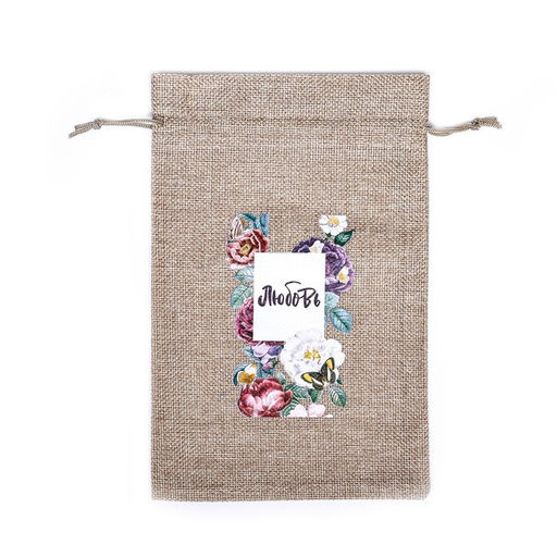 Цена за 5 шт. Мешок подарочный с термонаклейкой Любовь 15,5 x 24 см - Simaland фото 2