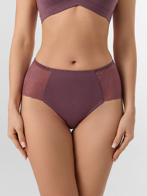 Цена за 2 штуки! Трусы женские макси фиолетовые кружевные - Mark formelle фото 2
