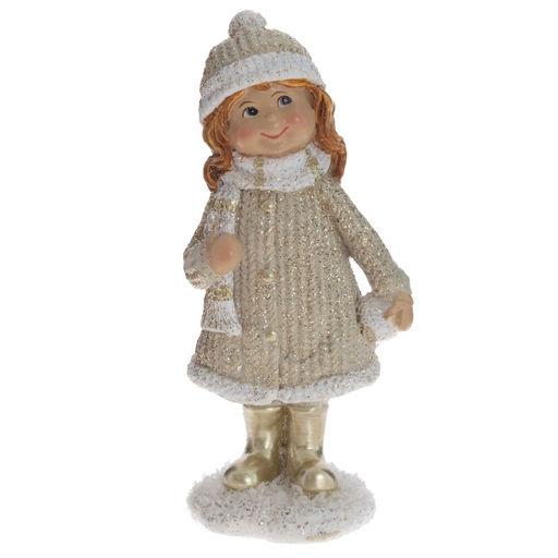 Фигурка декоративная "Мальчик/Девочка", L6 W4 H12,5 см, 2в.