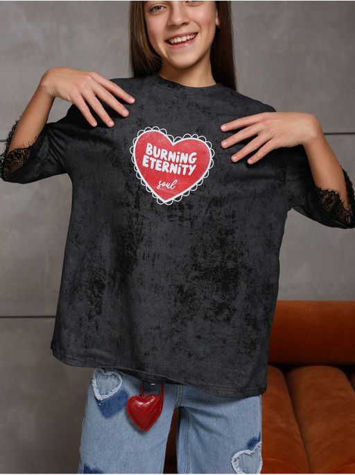 Футболка Вызов Черный Девочка - София фото 6