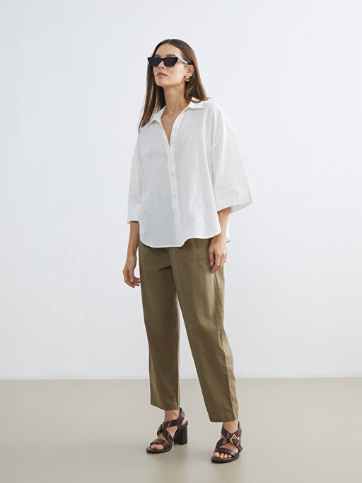 Oversize Poplin Kad?n G?mlek