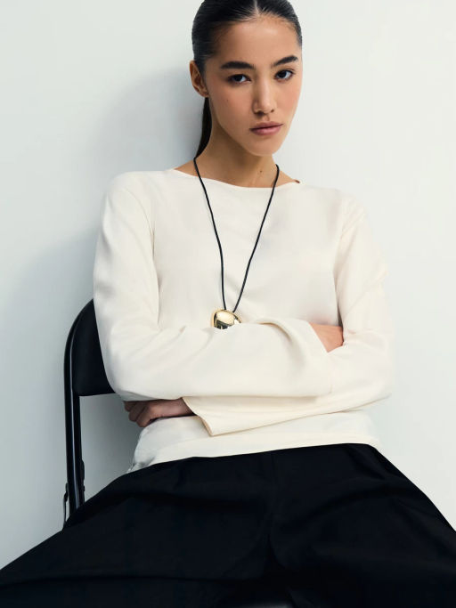 Асимметричная блуза из вискозы / Zarina