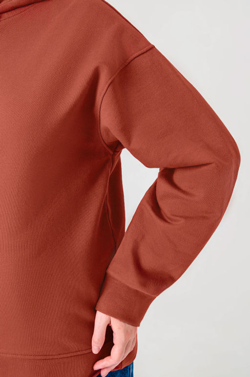 Арт. 15115 Худи женское с капюшоном 46-54 (5 шт) Цвет:терракотовый - Калинка фото 5