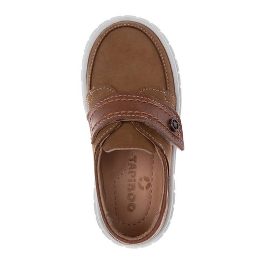 УЦЕНКА! Полуботинки детские 34001 кожа, НАРЦИСС олива,р25 - Tapiboo фото 7